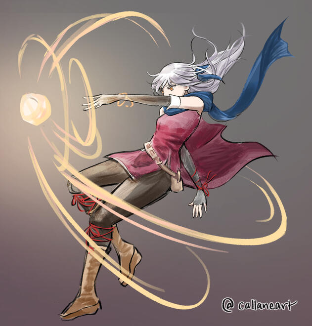 clean sketch, paint shading, fullbody dynamic, simple bg, simple character — $75
