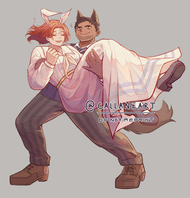 lineart, paint shading, fullbody dynamic, simple, no bg, 2 characters — $150